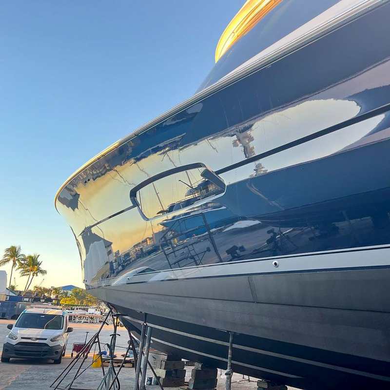 viking yacht with permagard paint protection