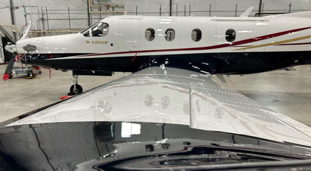 Pilatus PC-12 with permagard paint protection.