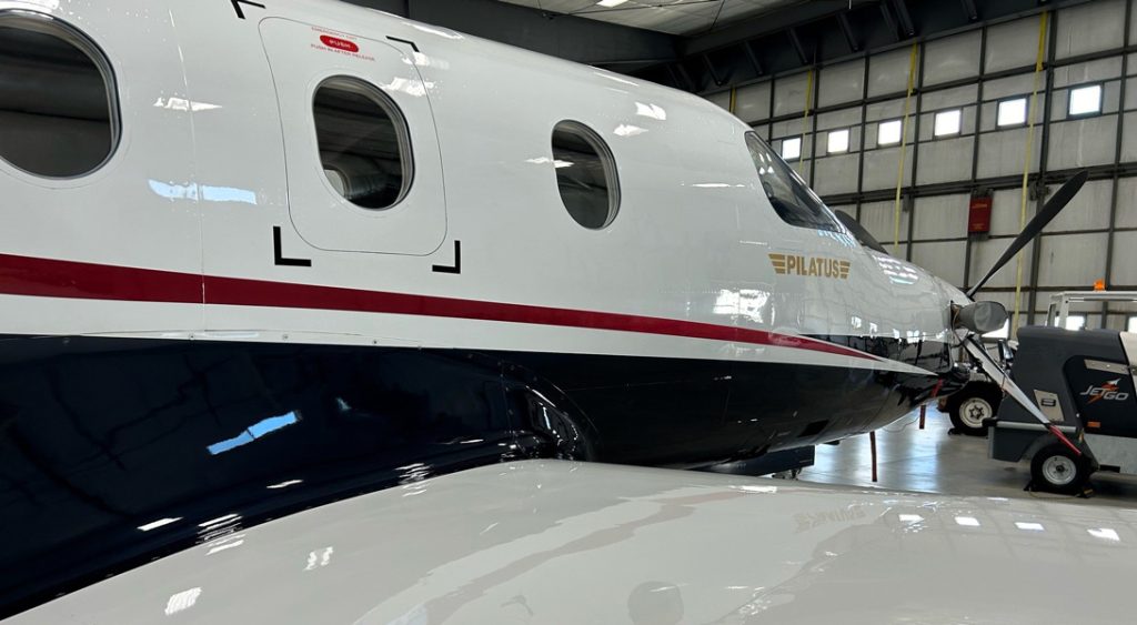 Pilatus PC-12 with permagard paint protection.