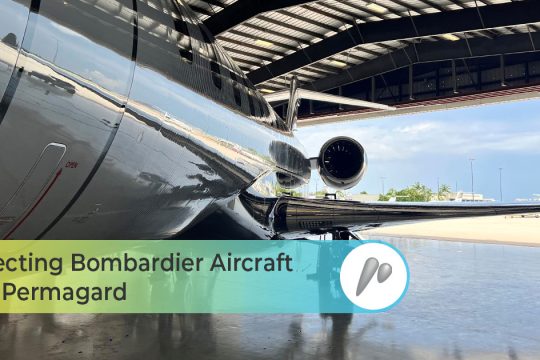 protecting bombardier aircraft with permagard