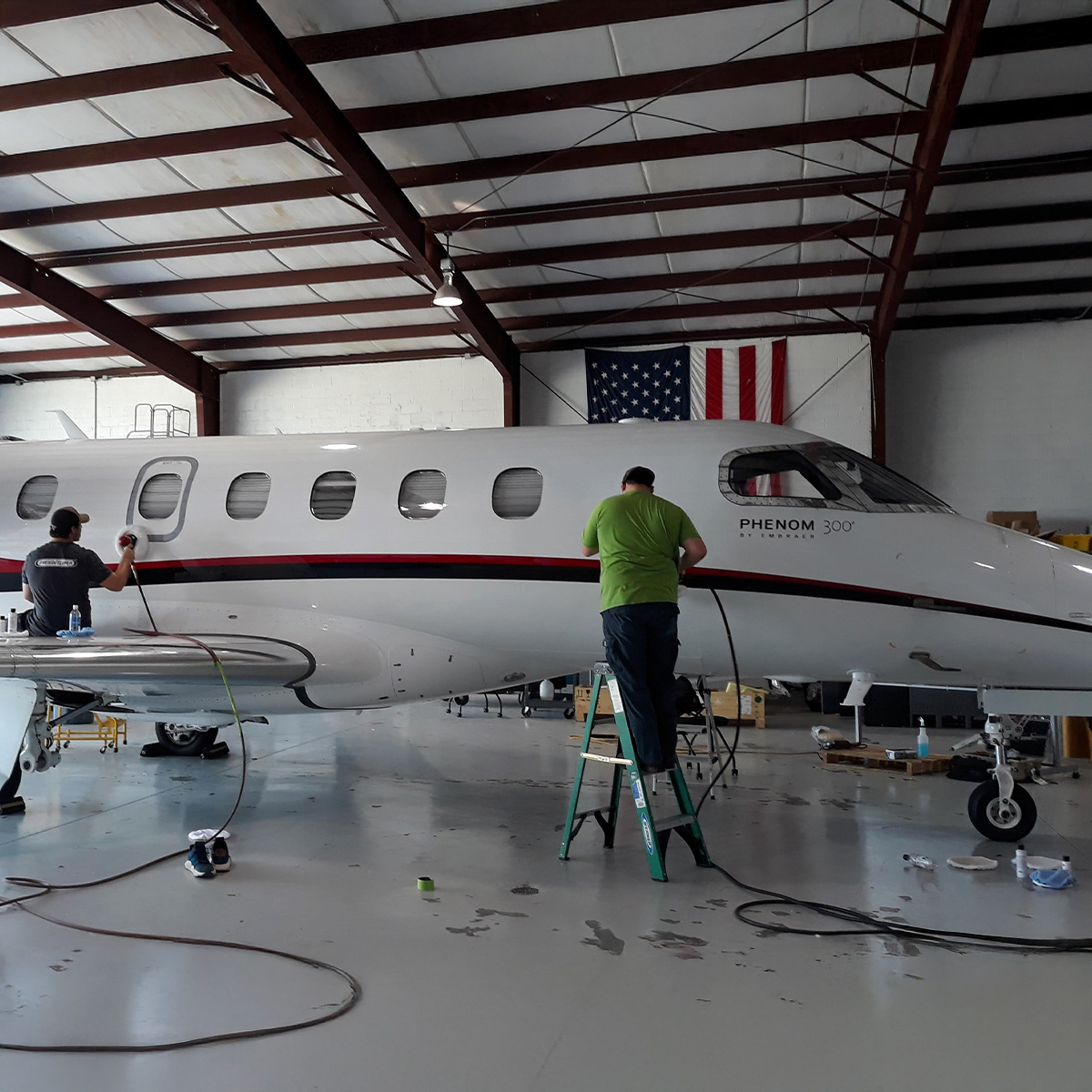 Thorough aircraft cleaning